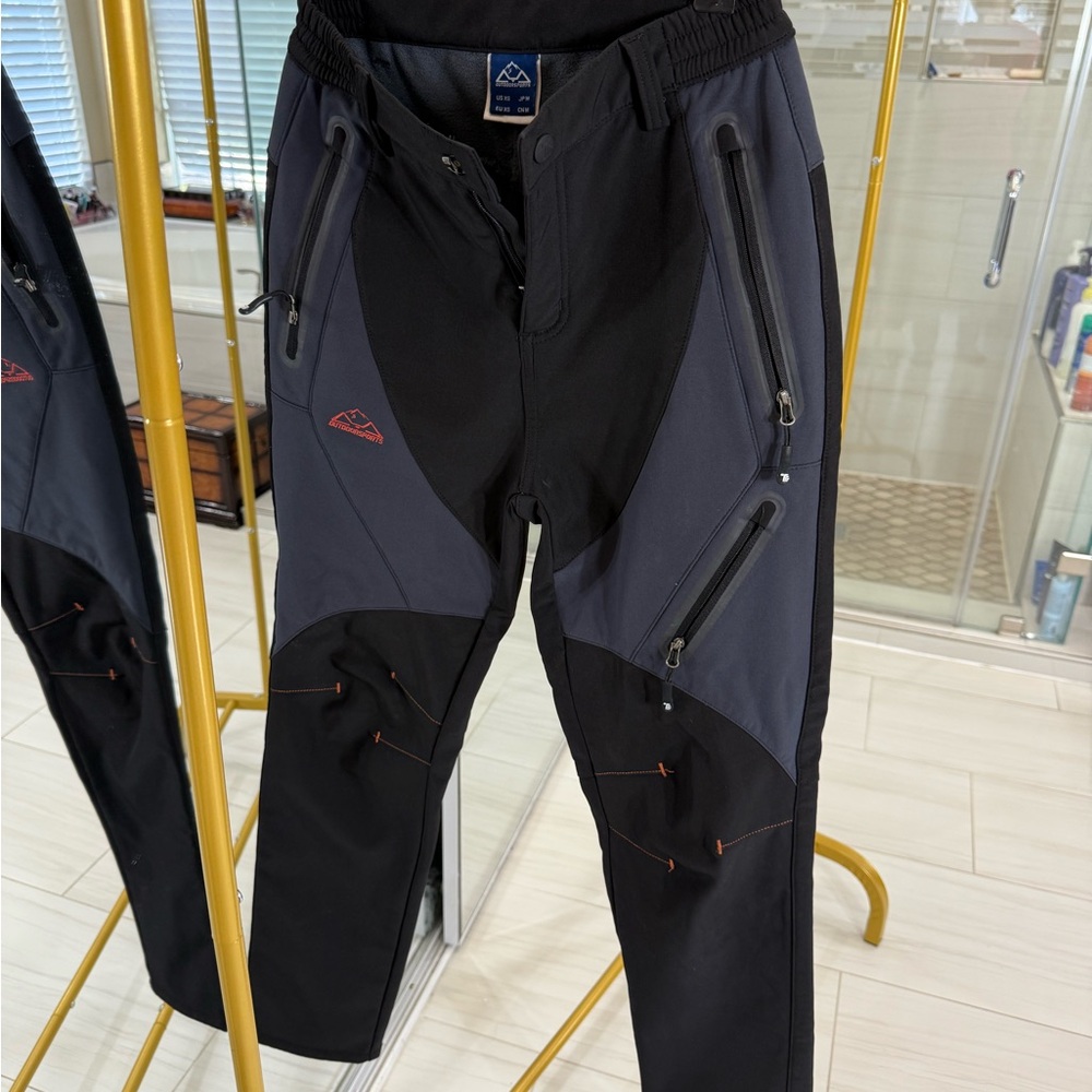 Outdoor Sports Gray Thermal Insulated Water Resistant ski Pants (A251)